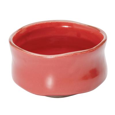 Mino Ware Matcha Tea Red Made In Product Number Bowl, Matcha, Ceremony, Diameter Approx. 12.5cm, Wall, Red, Japan, 505-37