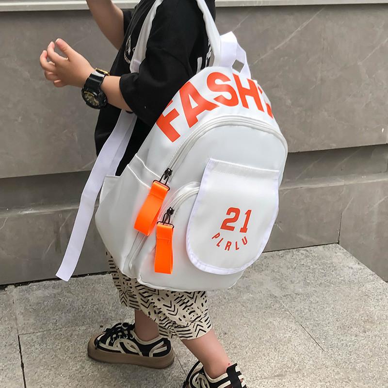 Kindergarten Baby Backpack Children Lightweight Travel Double Shoulder Bag Big And Small Class Casual Floral Print Canvas Small Backpack Yellow