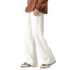 Spring and Autumn New Men's Loose Drape Elastic Casual Pants Trendy Couple Solid Color Pants
