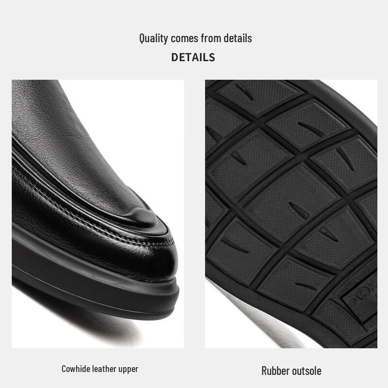 Aokang Men's Slip-On Leather Loafers