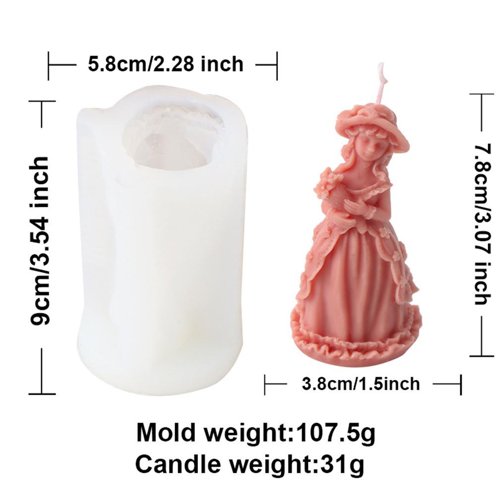 Gebetsengel Kerze Silikonform DIY Mehrstil Flügel Prinzessin Puppe Gips Harz Aromatherapie Kerzenform Heimdekoration Craf