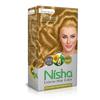 Nisha Krem Kolor do Włosów Złoty Blond 8.1 100% Pokrycie Siwych Włosów Ultra Miękkość Głęboki Połysk Opakowanie 60g+60ml+18ml