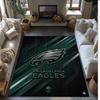 Philadelphia Eagles Kristall Samt Teppich Weich Anti?Rutschfeste Fußmatte Bequemer Wohnzimmer Schlafzimmer Dekor Teppich