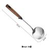 Zhishi Extended Wooden Handle Stainless Steel Shovel