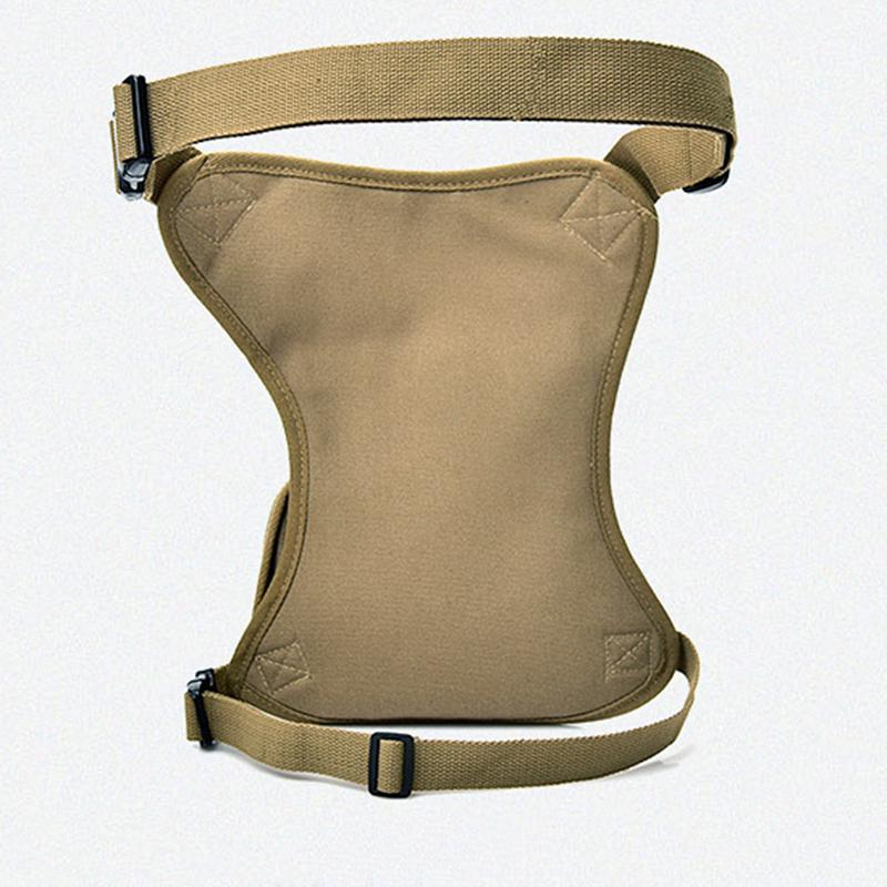Men Canvas Drop Waist Bag Leg Pack Fanny Pack For Bicycle Motorcycle Work High Quality Belt Bag With Multiple Pockets
