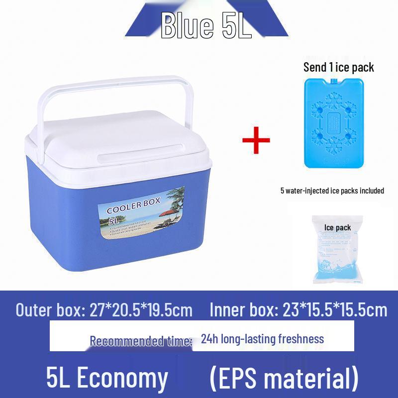 Portable Insulated Cooler - Versatile for Car, Street Stall, Home, or Outdoor Picnic, Available In Small and Large Sizes