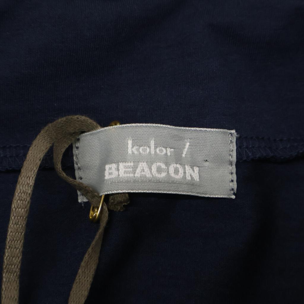 kolor BEACON 21SBM-T10237 Blue Oversized Turtleneck Short Sleeve Top tops 2 NavyUsed