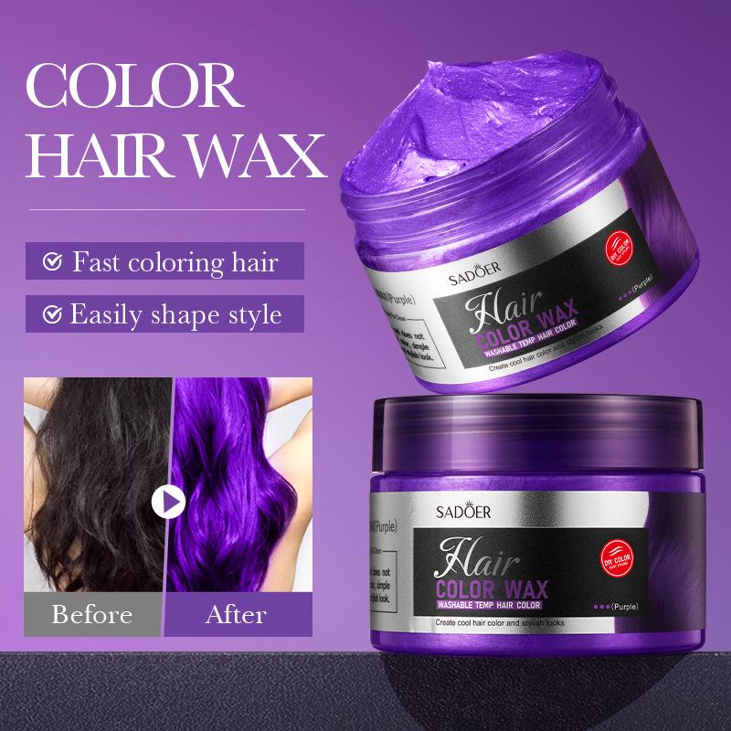 

Глина для окрашивания волос 120 г SADOER Styling Natural Volume Wax Hair Wax