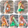 Cartoon Animal Friction Cars Keychain Charming Gifts For All Ages**