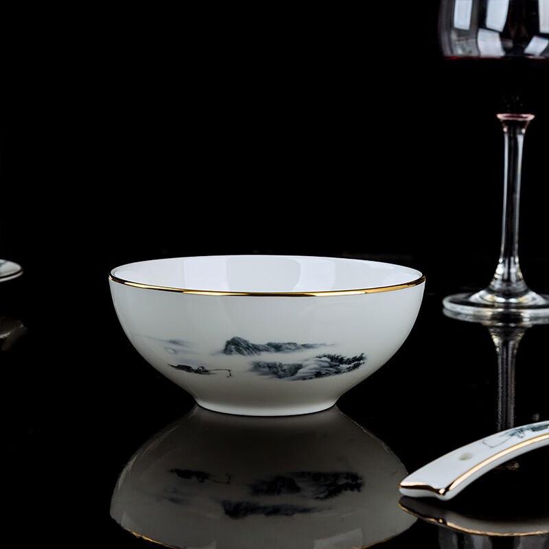 Chinese Style Ceramic 8-Piece Tableware Set