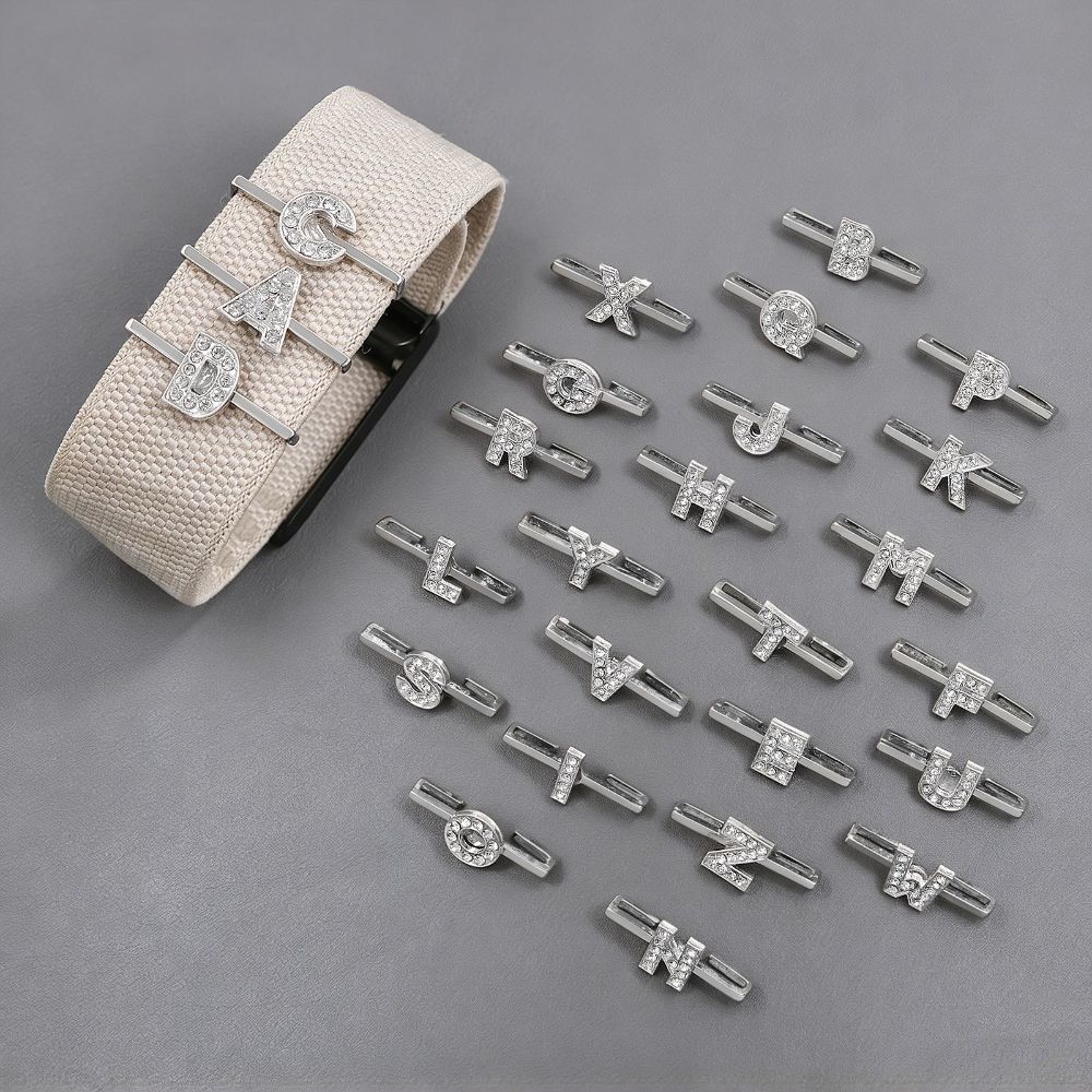 Strap Slide Charm Watch Strap Letter Charm for Whoop 5.0/5.0 MG/4.0 Women Daily Wear