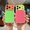 Color Collision Case For iPhone 17 16 15 14 Pro Max Camera Window Acrylic Hard PC Shockproof Back Cover