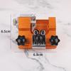 Affûteuse de chaîne de scie à chaîne à huile portative, nouveau petit modèle orange avec 4 tiges de meulage, facile à utiliser et à ranger