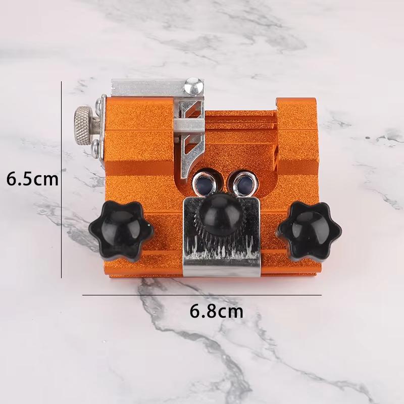 Affûteuse de chaîne de scie à chaîne à huile portative, nouveau petit modèle orange avec 4 tiges de meulage, facile à utiliser et à ranger