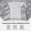 Women's Spring and Autumn New Pure Cotton 7A Antibacterial Abdominal and Hip Lifting High Waisted Briefs