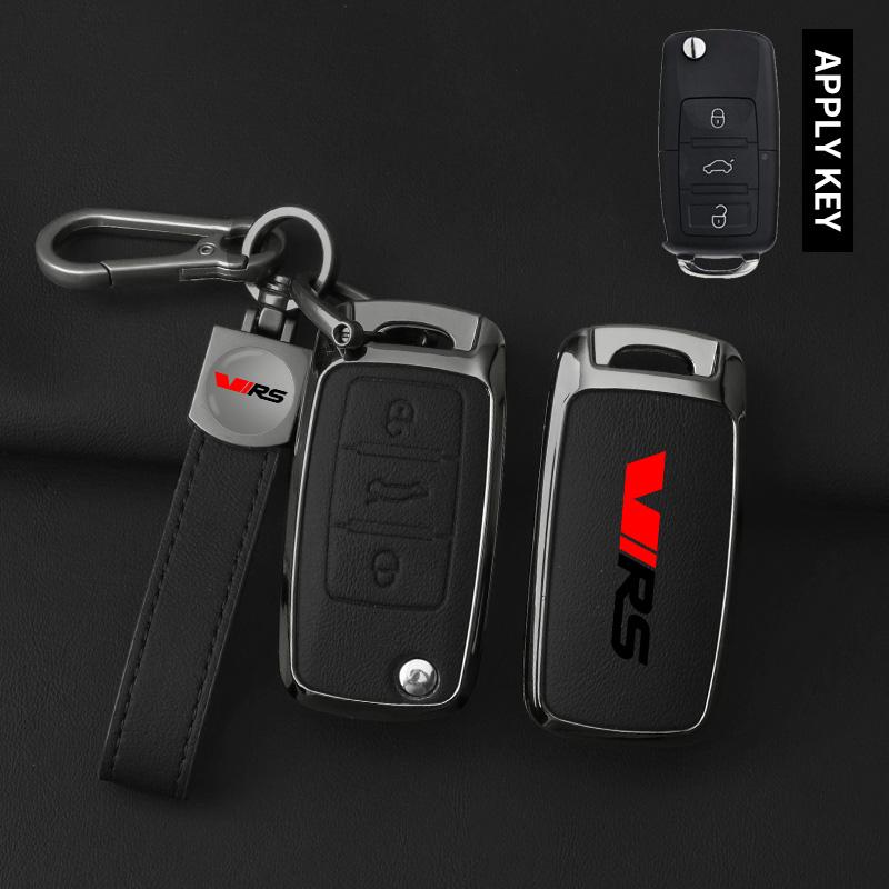 EBL2 Suitable for Skoda VIRS Kamiq Karoq Superb Kodiaq Octavia Fabia Rapid Metal High-end Car Key Case Remote Control Car Key Shell B