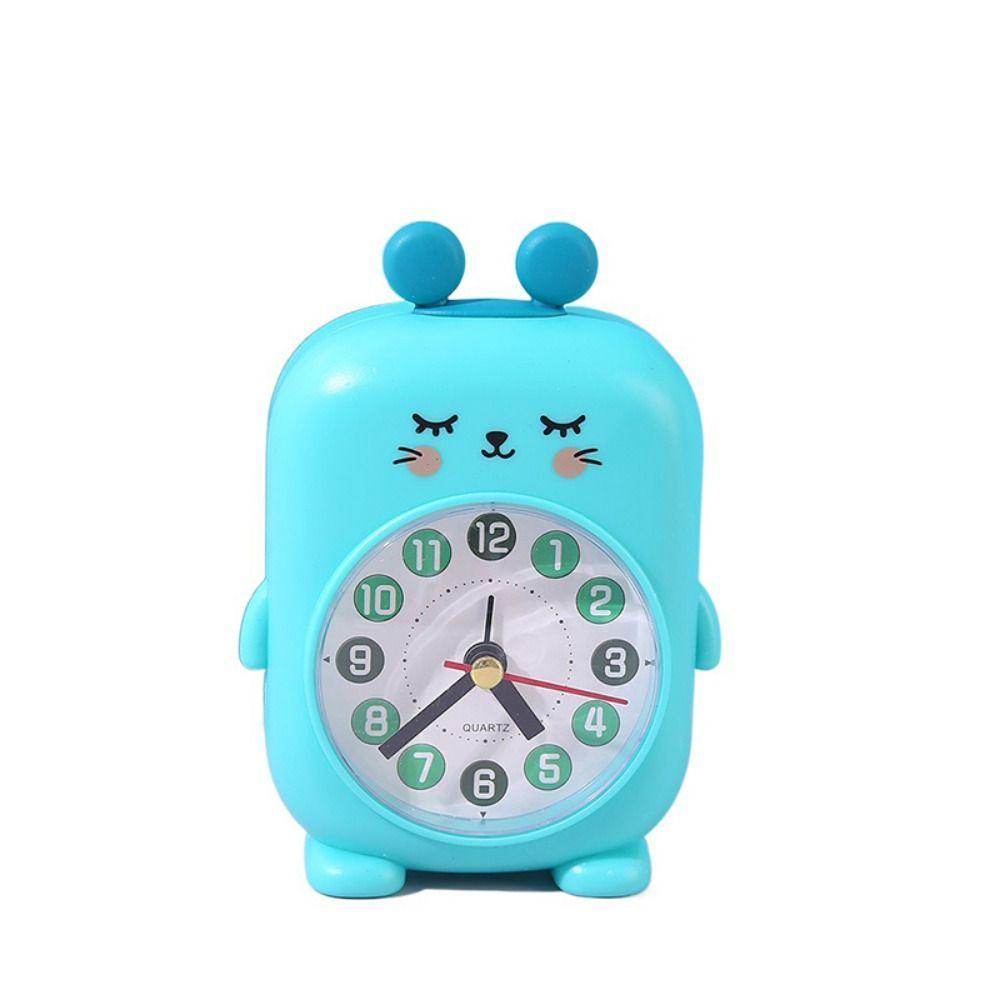 Funny Desktop Mute Clock Animal Pattern Small Desk Clock Creative Student Alarm Clock  Children's