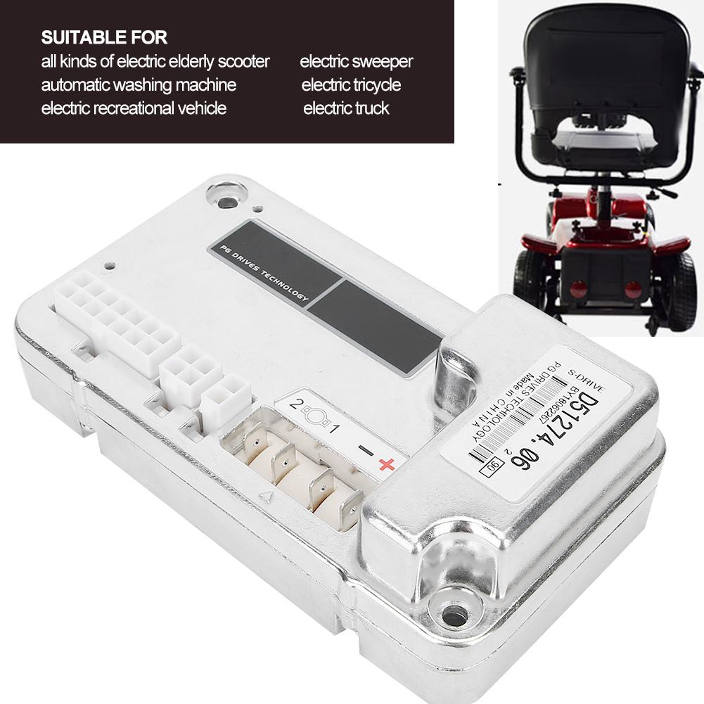 PG Controller for Mobility Scooter Electric Bicycle Wheelchair Controller AccessoryD51274.06 90A