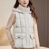 Fashion Winter Women's Vest Hooded Can Be Worn On Both Sides Thick Warm Casual Sleeveless Jackets Woman Short Coat