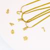 Gold-Plated Titanium Steel Snake Chain Pendant Necklace - Casual & Versatile for Girls (Style YS44)