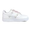Nike Air Force 1 Abrasion Resistant Abrasion Resistant Low Top Skateboard Shoes Women's White Pink Gold FV3654-111(Team74-)