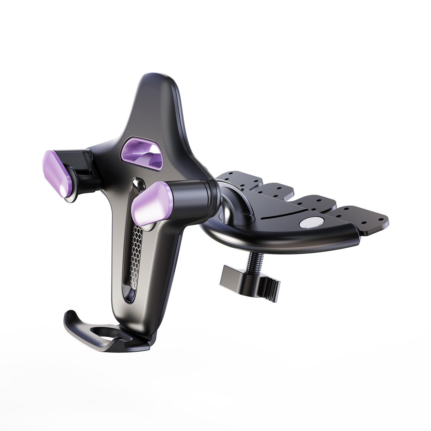 Universal Car CD Slot Phone Holder for Navigation красный/фиолетовый