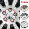 4pcs ABS 83mm Car Wheel Center Hub Cap Rim Cover Emblem Exterior Decoration accessories For Cadillac Escalade AJN1