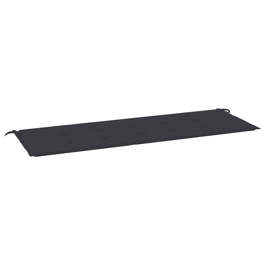 vidaXL Gartenbank-Auflage Schwarz 150x50x3 cm Oxford-Gewebe
