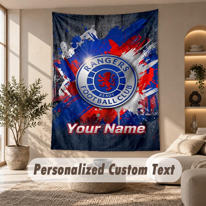 Tapestry Custom Name Text, Wall Hanging Tapestry Home Room DecorRangers FC