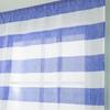 Roman curtain gauze curtain blue strip gray strip gauze curtain