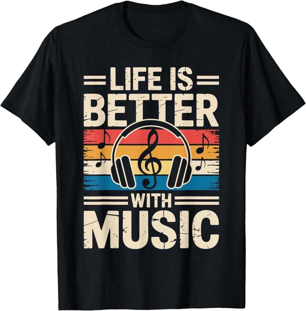 Best Music Art for Men Women Musician Music Teacher Music T-Shirt