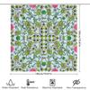 Handmade Shower Curtain Fabric With Frog Pattern For Bathroom Decor Green Floral Bath Curtains For Kids Room Decoration Blue Wat