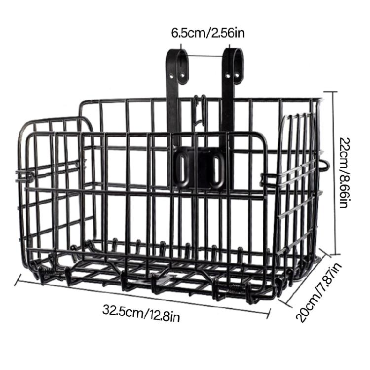 Mountain Bike Basket Replacement Front and Rear Hanging Basket Mountain Bike Folding Storage Basket Easy to Install