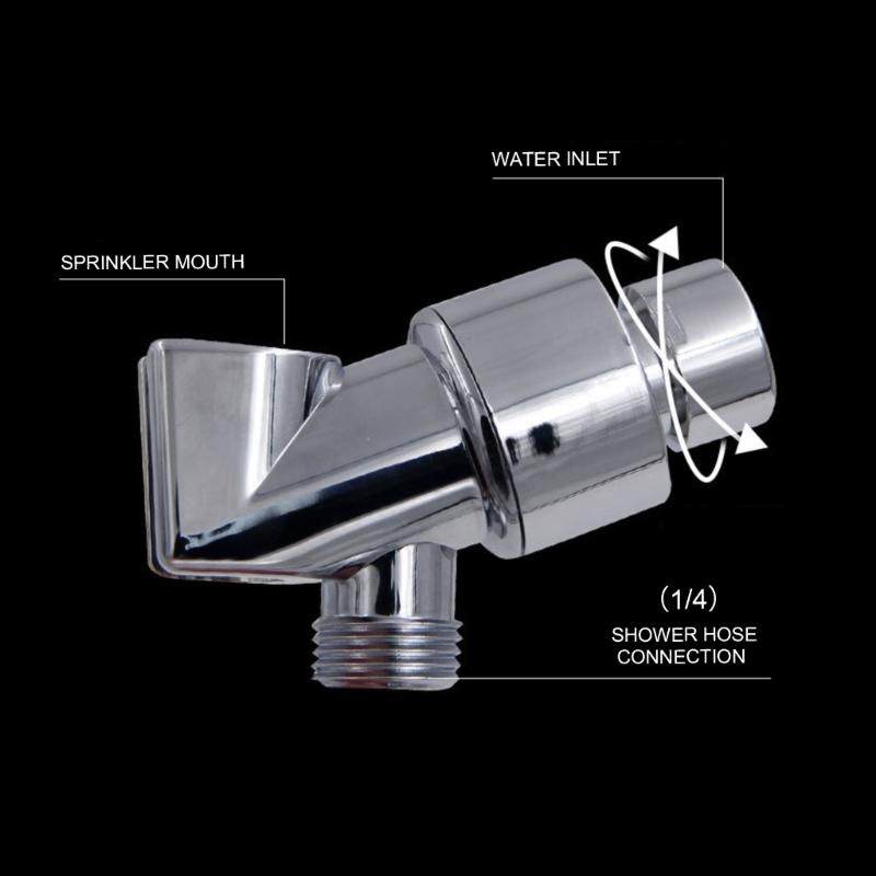 Adjustable Shower Wand Holder Replacement Shower Arm Mount Shower Head Holder for Handheld Shower Head Enduring