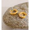 Eetit  Cubic Zirconia Round Water Drop Hoop Earrings 18K Golden Plated Stainless Steel Daily Wear Popular Jewelry 2025 Waterproof