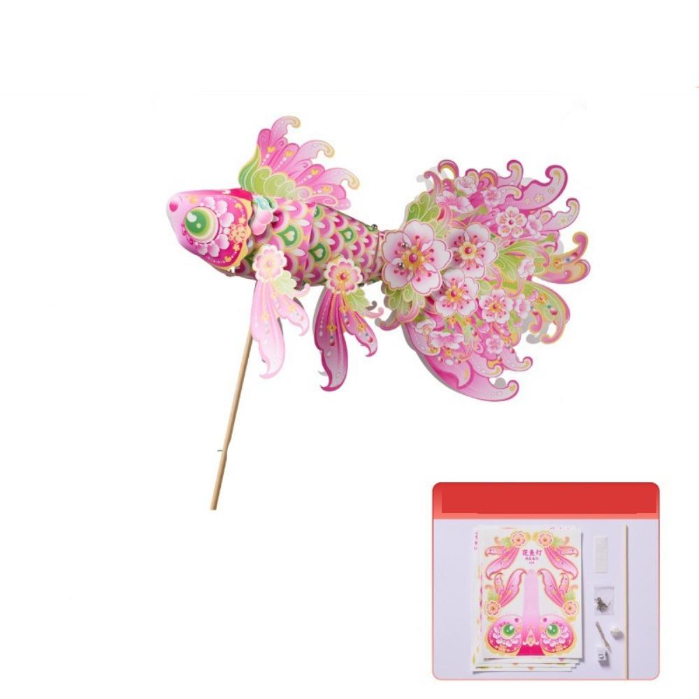 DIY Handheld Fish Lantern Handmade DIY Lantern Material Kit  Hanfu Accessories Style 3