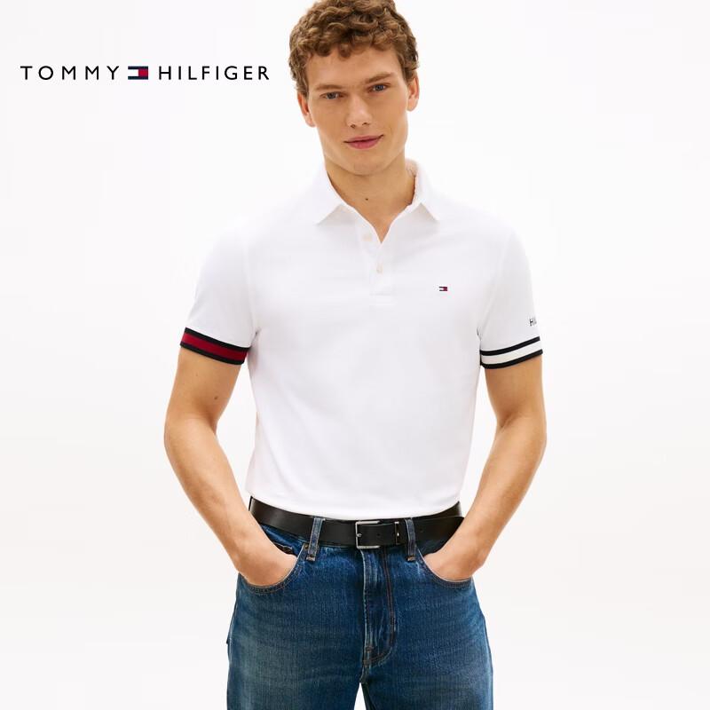 

Чоловіче бавовняне в язане поло Tommy Hilfiger 2026 з контрастним манжетом XL