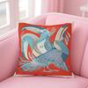 Luxury Colorful Toucan Cushion Cover Soft Plush Throw Pillow Cushion CoverDoubleSided Printed Pillow Case for Sofa Home Decor