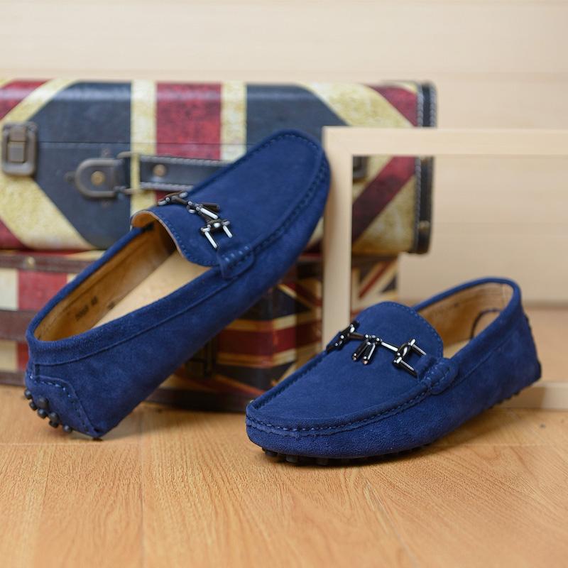 FashionBritish Style Fashion Moccasins Men Casual Shoes Comfy Breathable Leather Loafers Men Brand Boat Shoes Flat Designer Suede Comfy