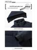 Men's Winter Cotton Jacket with Detachable Hood - Thick, Warm, Solid Color, Zippered Coat