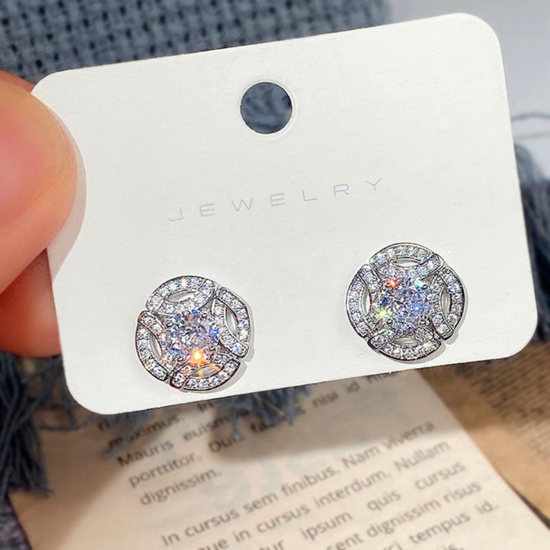 

BELLA BOX повседневные маленькие серьги-гвоздики для женщин с блестящим фианитом, сдержанные нежные женские серьги, необычный подарок, модные украшения