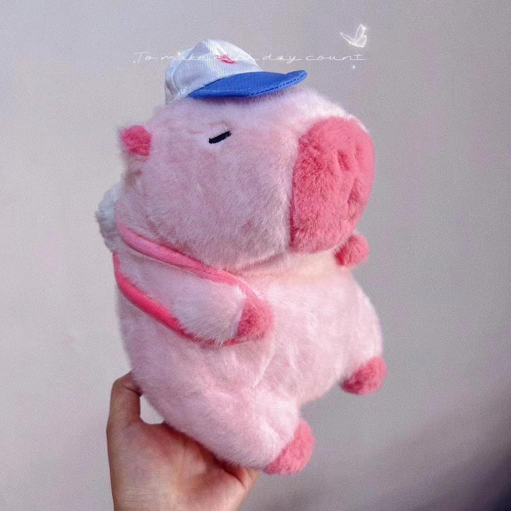 

Capybara Animal Pink Sports Dress Up Plush Doll Kids Birthday Gift Home Decor 25cm