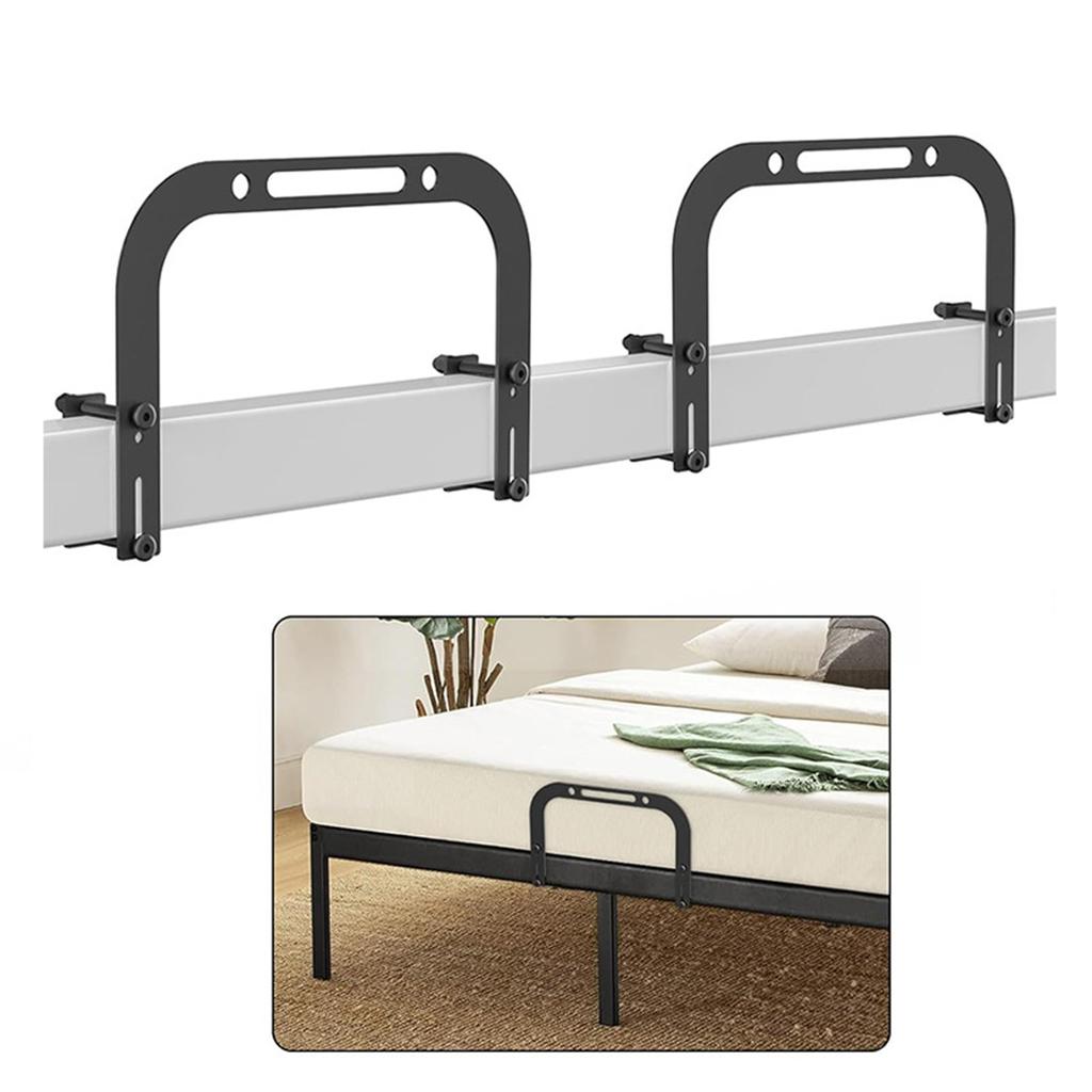 Upgraded Metal Bed Frame Secure Fastener Adjustable Mattress Anti-Skid Retainer for Firm & Stable Sleeping Surface