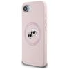 Etui Karl Lagerfeld Silicone             Karl&Choupette Heads Magsafe Do Iphone 16E Różowy