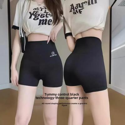 High-Waist Summer Safety Shorts with Tummy Control - Lightweight, Anti-Exposure, Plus-Size.