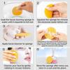 10 packs of compressed facial sponges, suitable for daily cleansing and gentle exfoliation, 100% natural cellulose beauty sponge