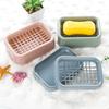 Grid Soap Box Handmade Soap Double-layer Drip-drying Wall-mounted Storage Rack Laundry Soap Soap Box Storage