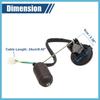 BULLSPANN Fuel Level Sensor for Ai Honda 110 Motorcycle Scooter 2 Wire Fuel Level