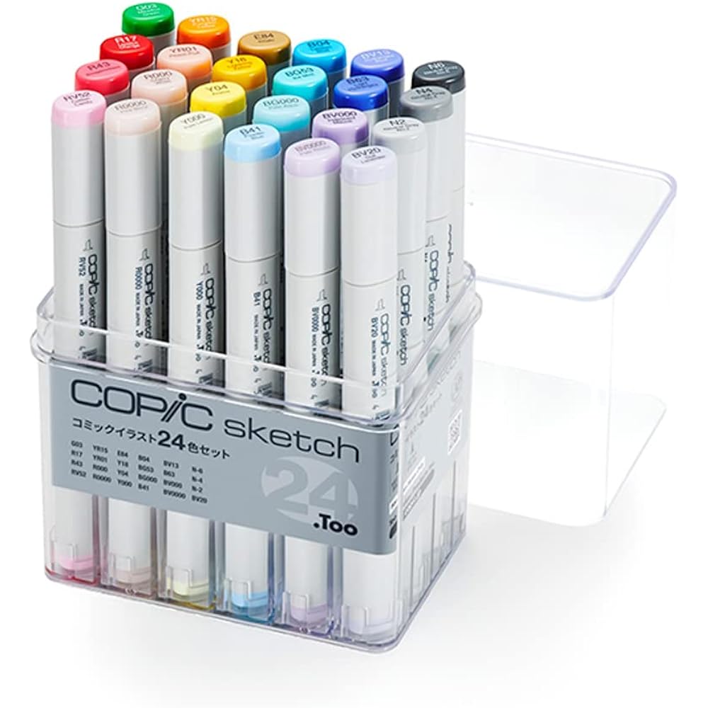 Too Copic Sketch Comic Illustration 24 Color Set Illustration Marker Marker Marker Pen