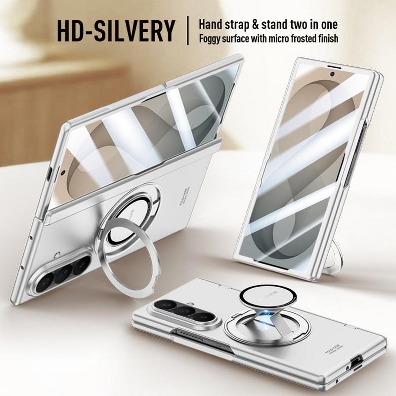 Magnetic Rebound Handheld Rotating Stand Phone Case for Samsung Z Fold 8 Ultra Galaxy Z Fold8 Glass Screen Hinge Protect Cover